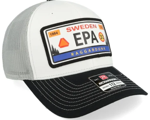 Epa Registreringsskylt White/Aluminium/Black - Iconic