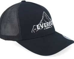 Everest Nepal Mountain Black A-frame Trucker - Wild Spirit