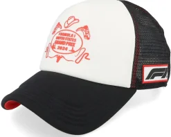 F1 Logo 24 Race Special Austin USA White/Black A-Frame Trucker - Formula One