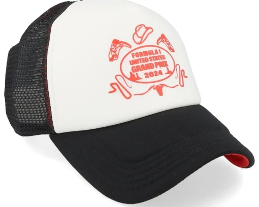 F1 Logo 24 Race Special Austin USA White/Black A-Frame Trucker - Formula One