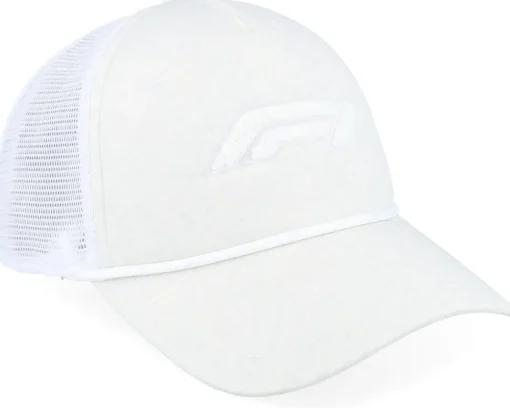 F1 Logo Boucle Foam White Heather Trucker - Formula One