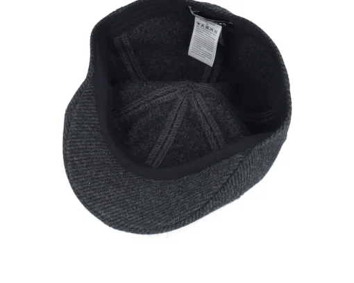 Fabric Black Flat Cap - Seeberger