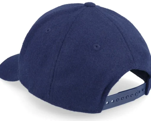 Faux Melton Wool Navy Adjustable - John Deere