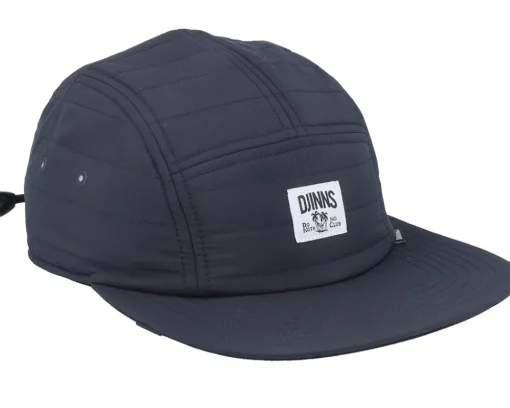 Fc Puffy Nylon Cap Black 5-Panel - Djinns
