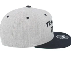 Fear The Beard Grey/Black Snapback - Bearded Man