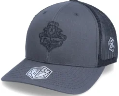 Fighter Class Emblem Charcoal/Black Trucker - Critiql Hit