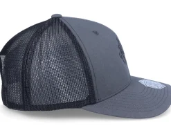 Fighter Class Emblem Charcoal/Black Trucker - Critiql Hit