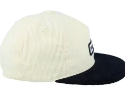 Figjam Golf Cord Ivory/Black Snapback - Pins & Stripes