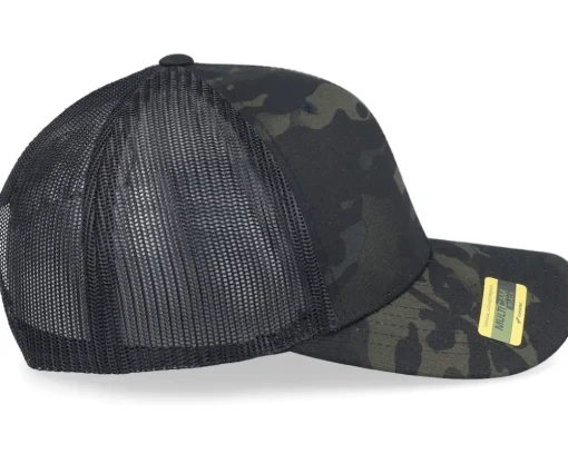 Finland Army Skull Multicam Black Trucker - Army Head