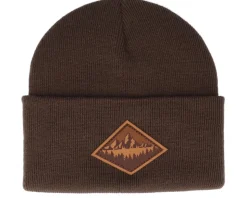 Fir Mountain Patch Brown/Chocolate Beanie - Wild Spirit