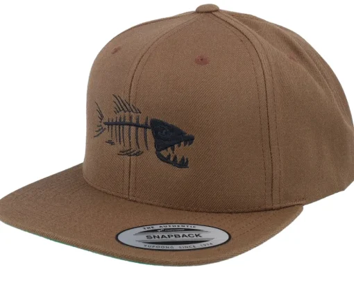 Fish Bones Black/Black Snapback - Skillfish