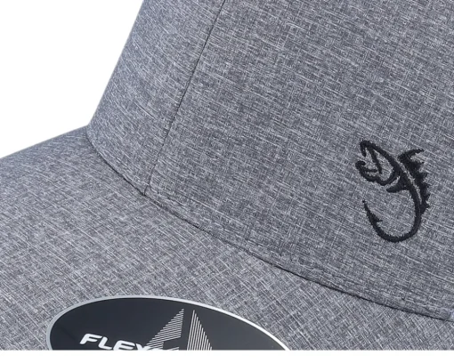 Fish Hook Logo Seamless Delta Fit Melange Flexfit - Skillfish