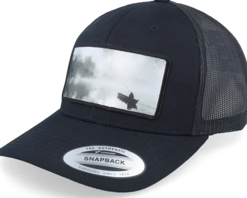 Fishing Boat Wide Mash/Fluorescent Orange Trucker - Hunter
