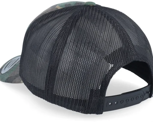 Fishing Boat Wide Patch Wood Camo/Black Trucker - Hunter