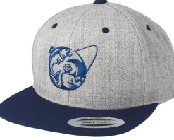 Fishing Circle Grey/Navy Snapback - Hunter