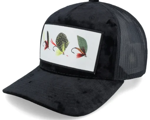 Fishing Flies Velvet Black Trucker - Skillfish