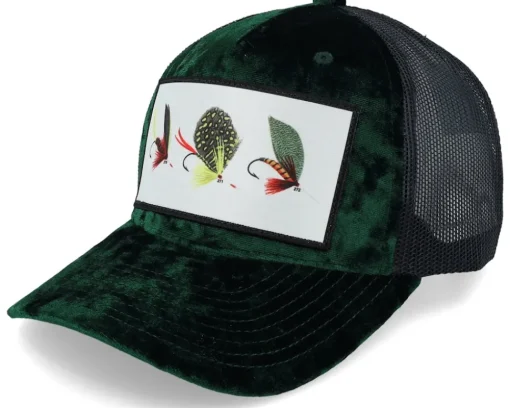 Fishing Flies Velvet Black Trucker - Skillfish