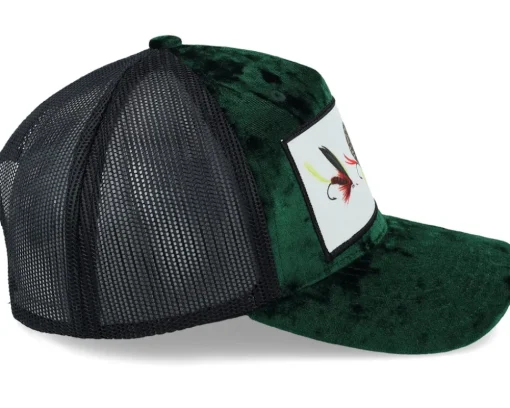 Fishing Flies Velvet Green/Black Trucker - Skillfish