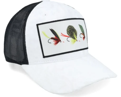 Fishing Flies Velvet White/Black Trucker - Skillfish