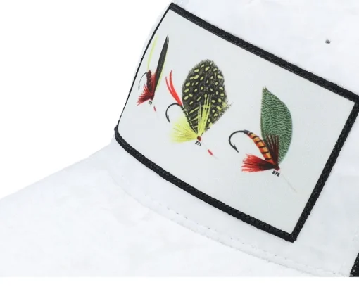 Fishing Flies Velvet White/Black Trucker - Skillfish