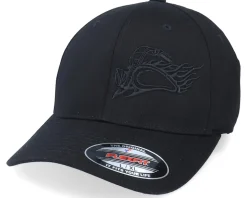 Flame Bike Logo Black On Black Flexfit - Born To Ride