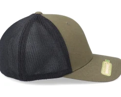 Flame Bike Logo Olive/Black Recycled Mesh Flexfit - Born To Ride