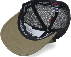 Flame Bike Logo Olive/Black Recycled Mesh Flexfit - Born To Ride
