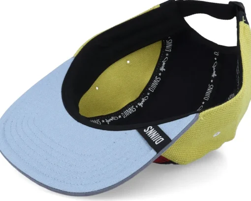 Flat Cap Mix Fabrics Multi Wine 5-Panel - Djinns