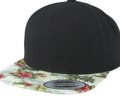 Floral Mint Black Snapback - Yupoong