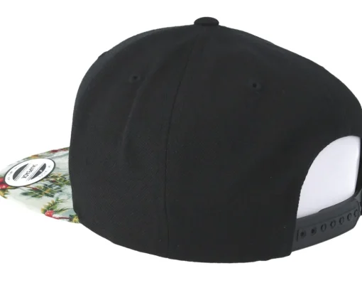 Floral Mint Black Snapback - Yupoong