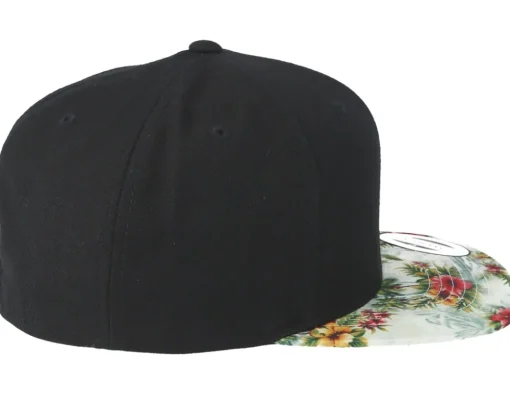 Floral Mint Black Snapback - Yupoong