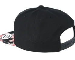 Floral Red Black Snapback - Yupoong