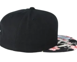 Floral Red Black Snapback - Yupoong