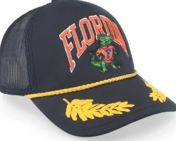 Florida Gators Gold Leaf Hwc Black Trucker - Mitchell & Ness
