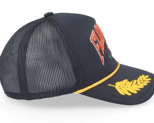 Florida Gators Gold Leaf Hwc Black Trucker - Mitchell & Ness