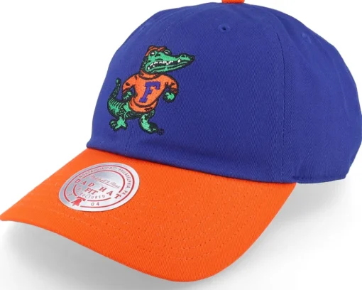 Florida Gators Team 2 Tone 2.0 Royal/Orange Dad Cap - Mitchell & Ness