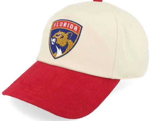 Florida Panthers Burnett Cream/Dark Red A-frame Adjustable - American Needle