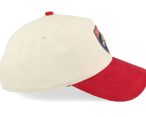 Florida Panthers Burnett Cream/Dark Red A-frame Adjustable - American Needle