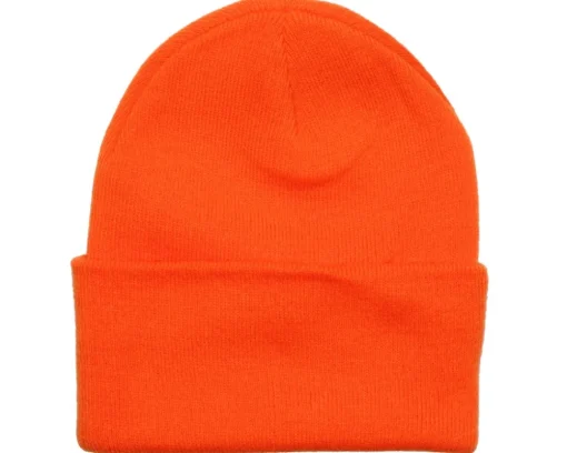 Fluorescent Orange Cuff Blank Beanie - Beechfield