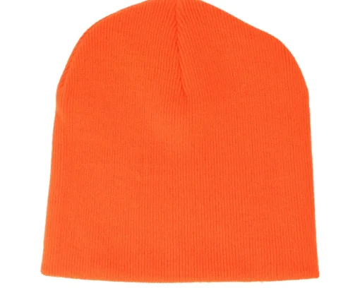 Fluorescent Orange Traditional Blank Beanie - Beechfield