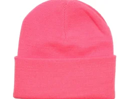 Fluorescent Pink Cuff Blank Beanie - Beechfield