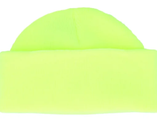 Fluorescent Yellow Short Blank Beanie - Beechfield