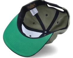 Flying Paper Parrot Coyote Olive/Black Snapback - Origami