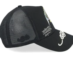 Flying Snake Black/Black A-Frame Trucker - Ed Hardy