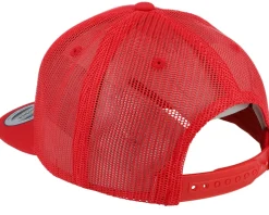 Foam Blank Flat Red Trucker - Yupoong