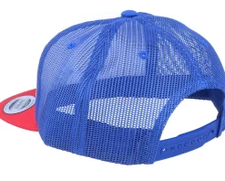 Foam Blank Flat White/Royal/Red Trucker - Yupoong
