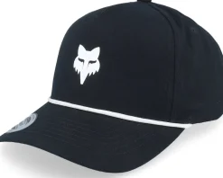 Fox Head Rope Hat Black A-Frame Adjustable - Fox
