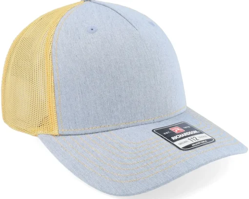 112fp Split Heather Grey/Amber Gold Trucker - Richardson
