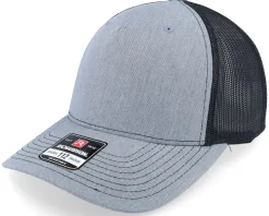 112fp Split Heather Grey/Black Trucker - Richardson