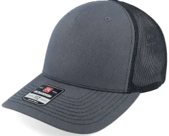 112fp Split Heather Grey/Black Trucker - Richardson